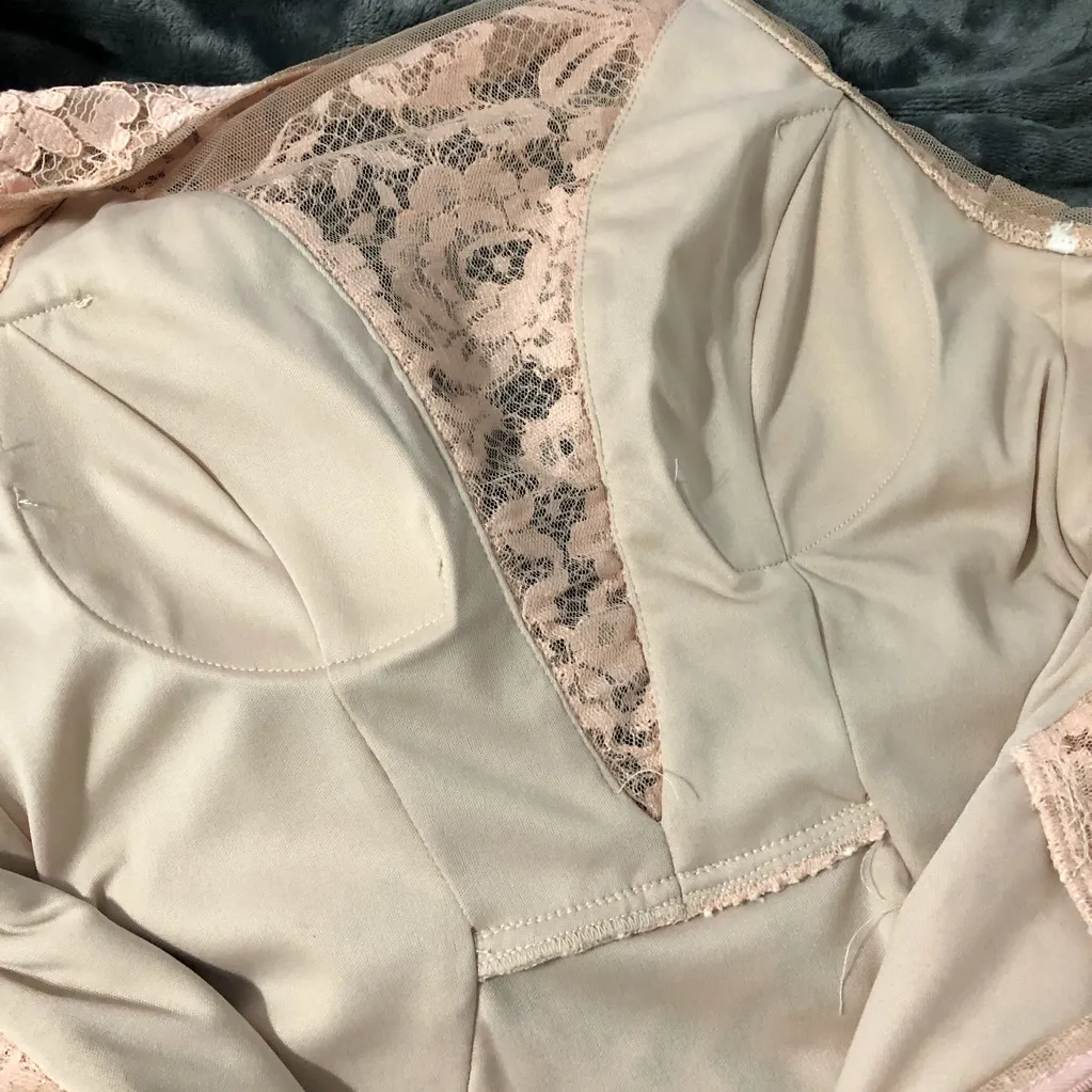 Avery G Blush Floral Lace Mermaid Formal Dress Size 2 Pink - Image 8