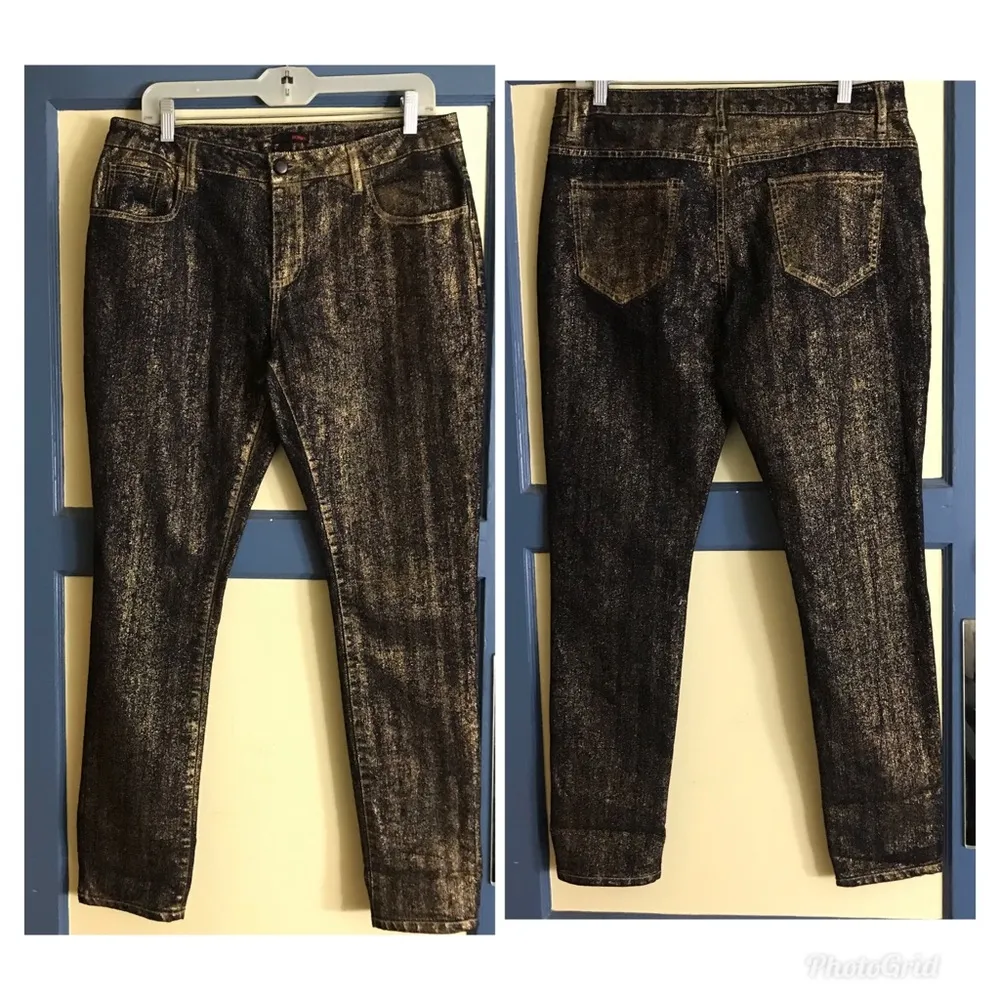 13 Bongo Gold Shimmer Skinny Jean - Image 3