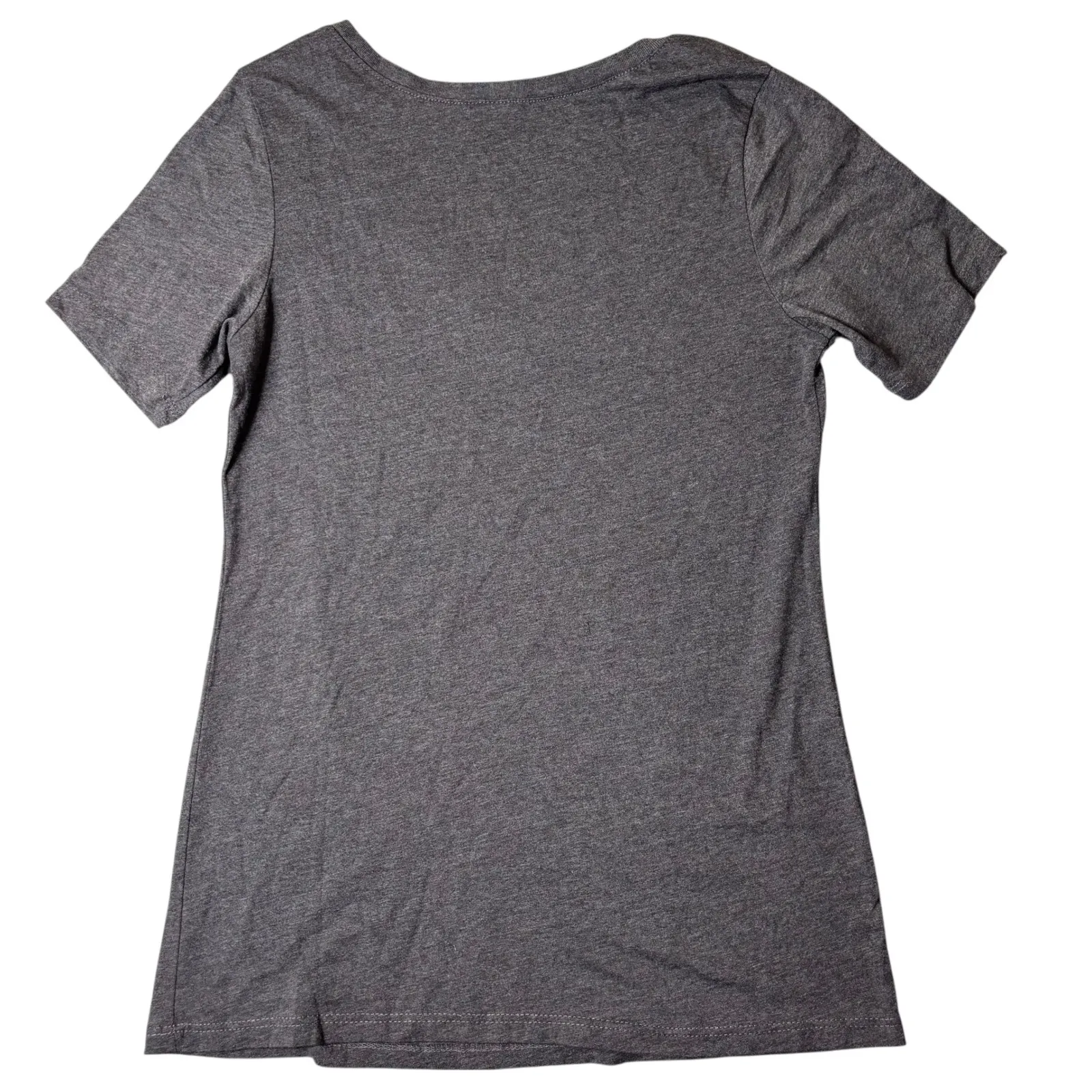 NEW Seattle Seahawks T Shirt Womens S Gray NFL Team Apparel 12th‎ Fan V Neck - Image 3