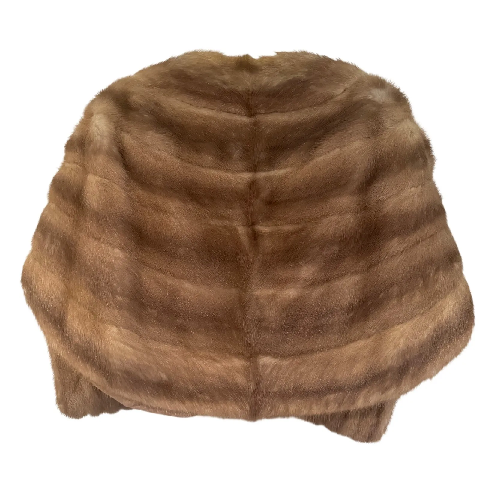 Vintage Mink Fur Stole Wrap Women's One Size Brown Elegant Evening Formal Dainty - Image 4