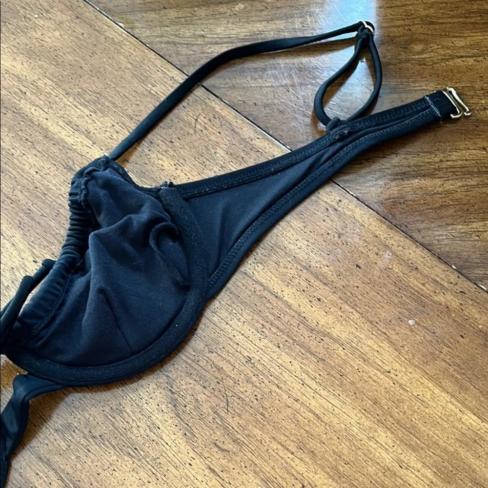 Sexy Black Bow-Front Bikini Top - Image 14