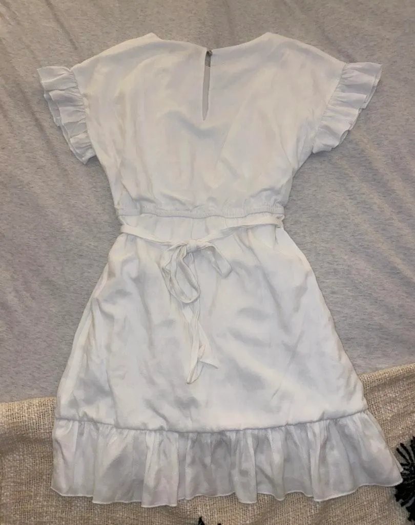 Forever 21 White Wrap Dress - Image 3