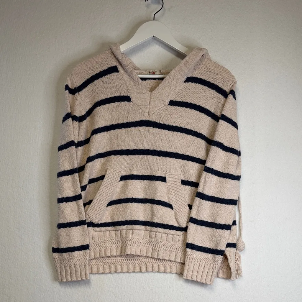 Faherty Kent Sweater Hoodie In Ross Stripe - Image 2