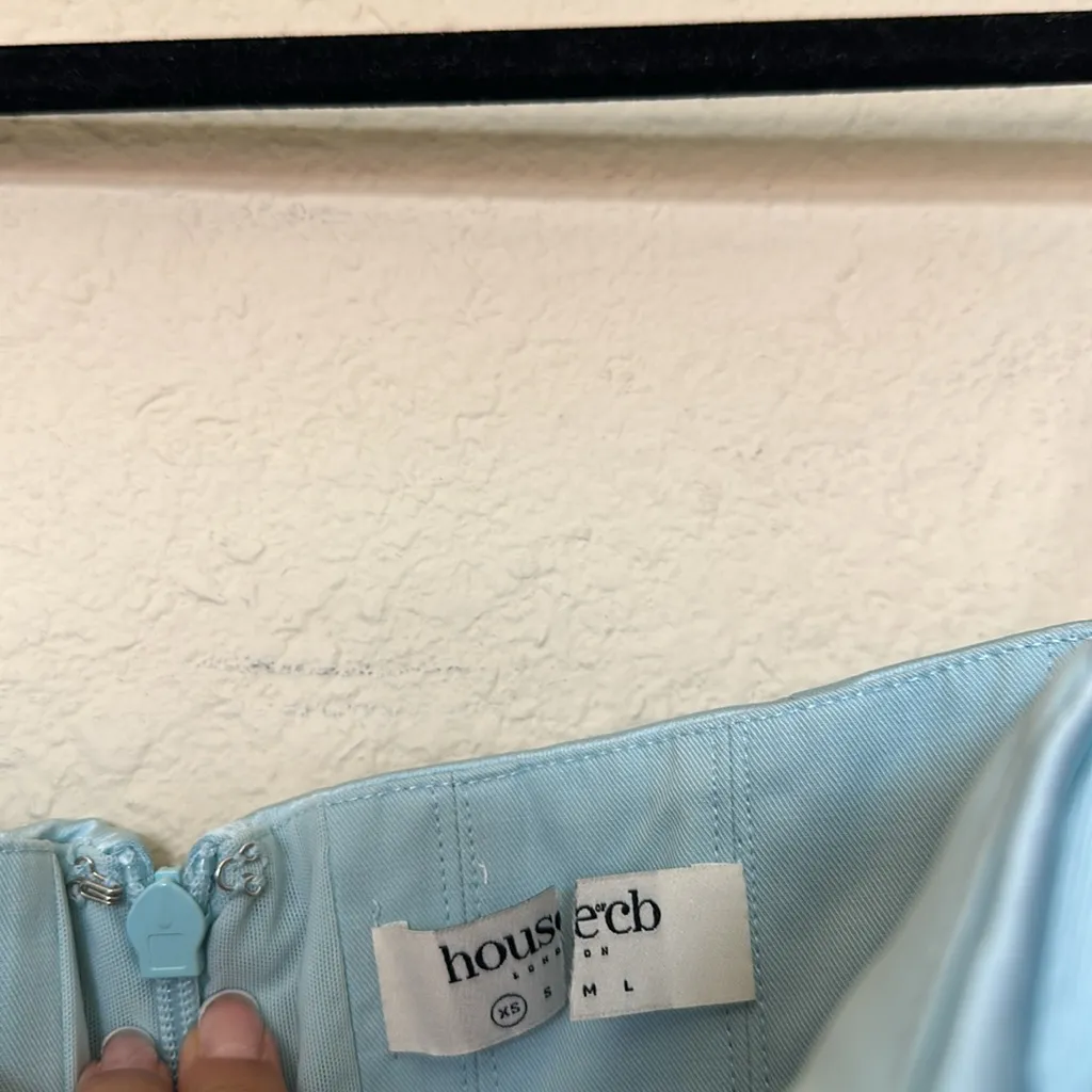 House of CB  ‘Odelle’ Ocean‎ Blue Strapless Mini Dress NWOT size XS - Image 5