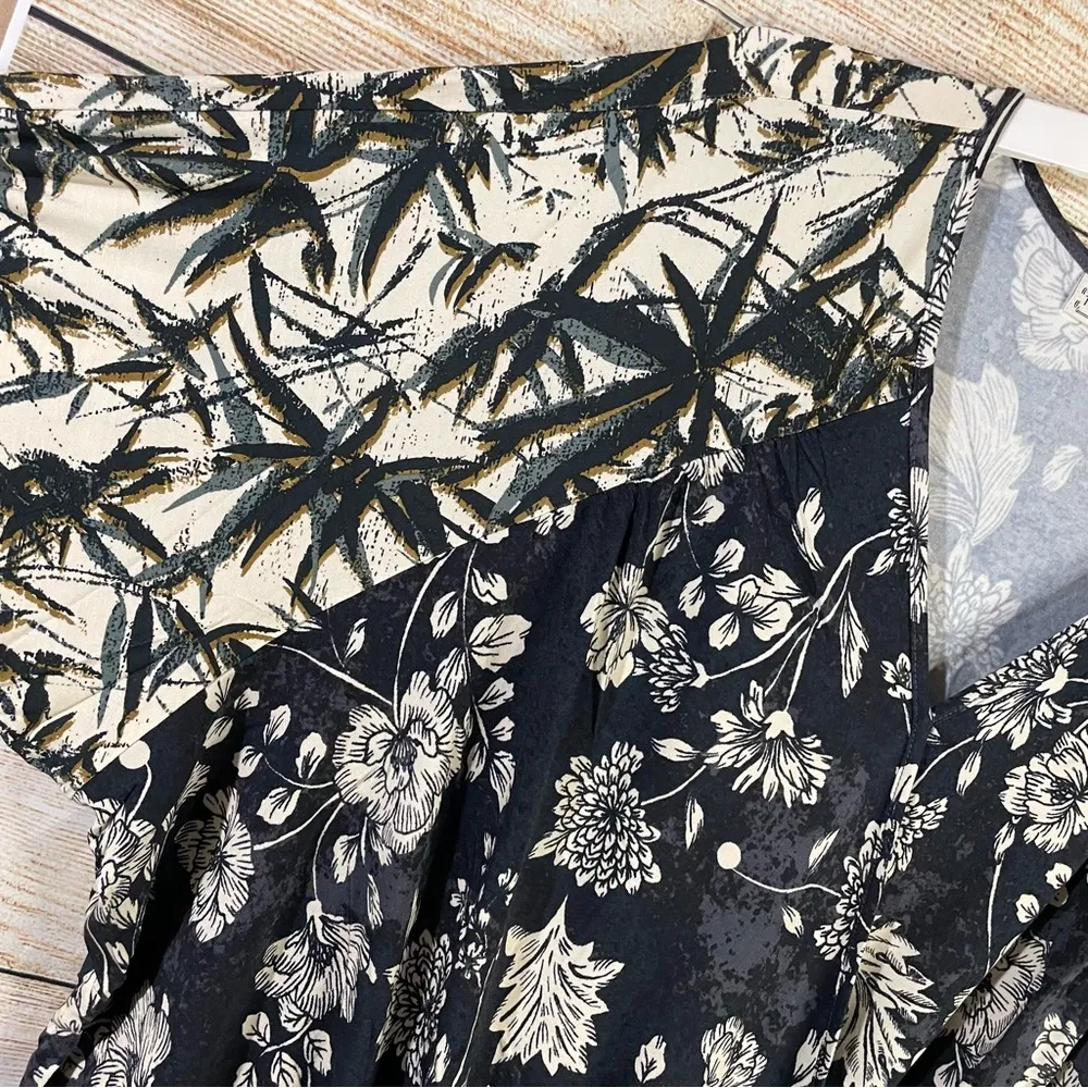 The Muses  knit floral printed long sleeve top women plus size 3X - Image 10