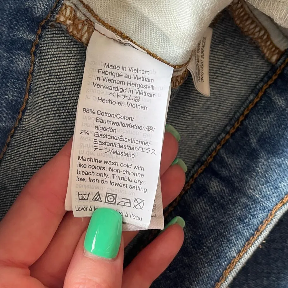 Madewell Light Wash High-Rise Slim Crop Boyjean Jean Size 24 - Image 5