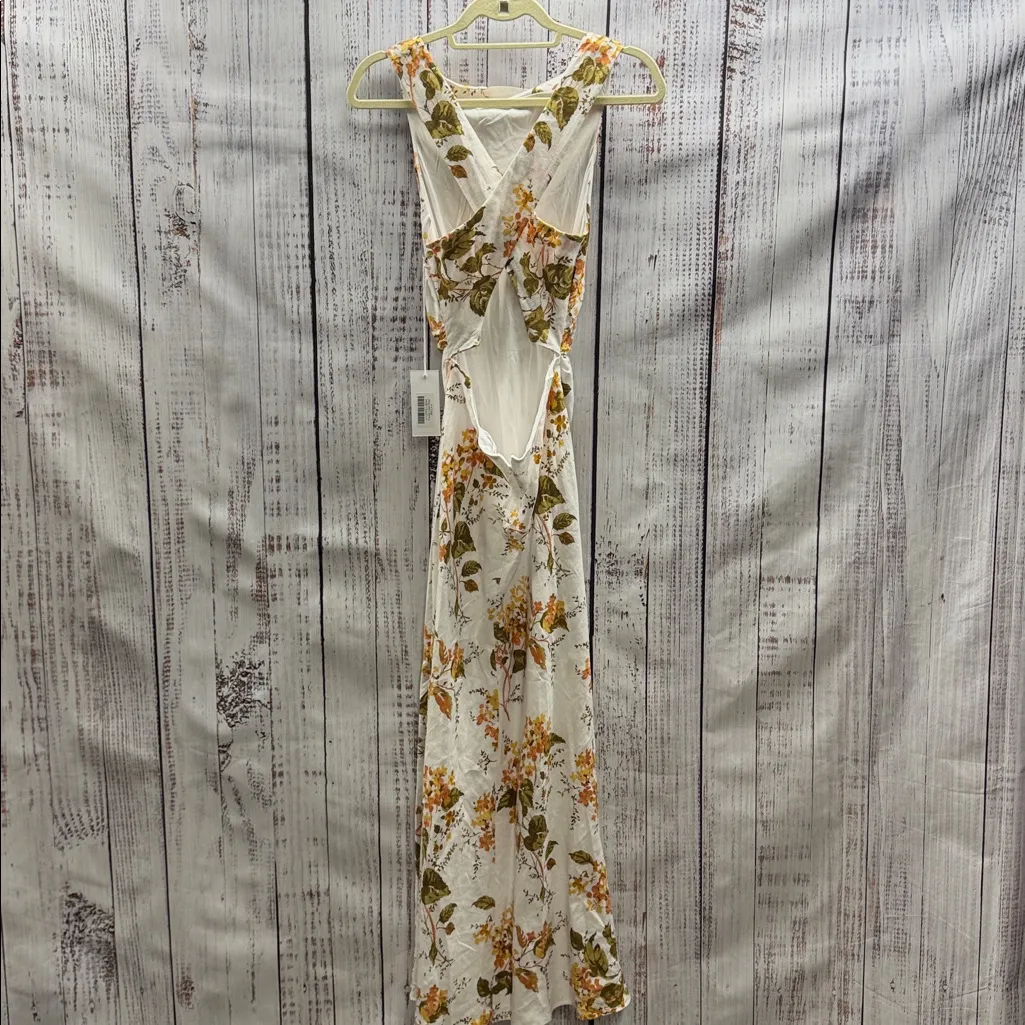Reformation NWT Casette Linen Midi Dress In Bella Floral Size 4 - Image 8