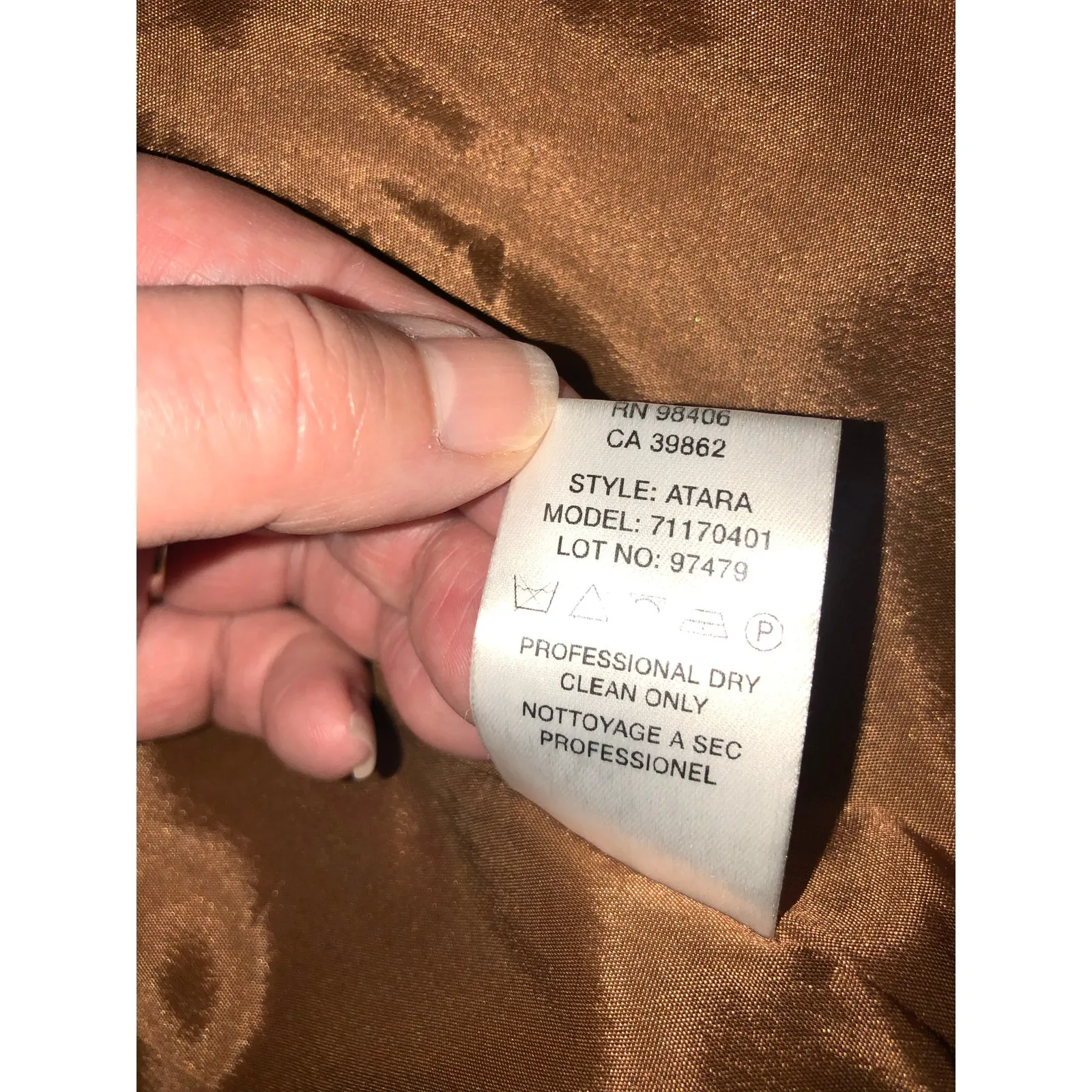 Theory Atara Leather Jacket Size P or XS Brown Moto Trucker Made in Italy Soft - Image 12