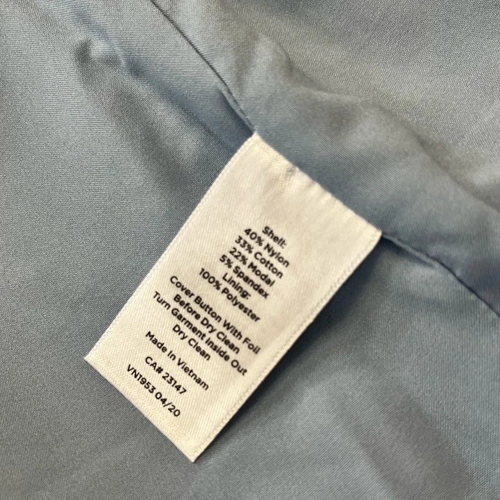 Talbots Petite Aberdeen Light Blue Textured 2 button lined blazer size 6 - Image 5