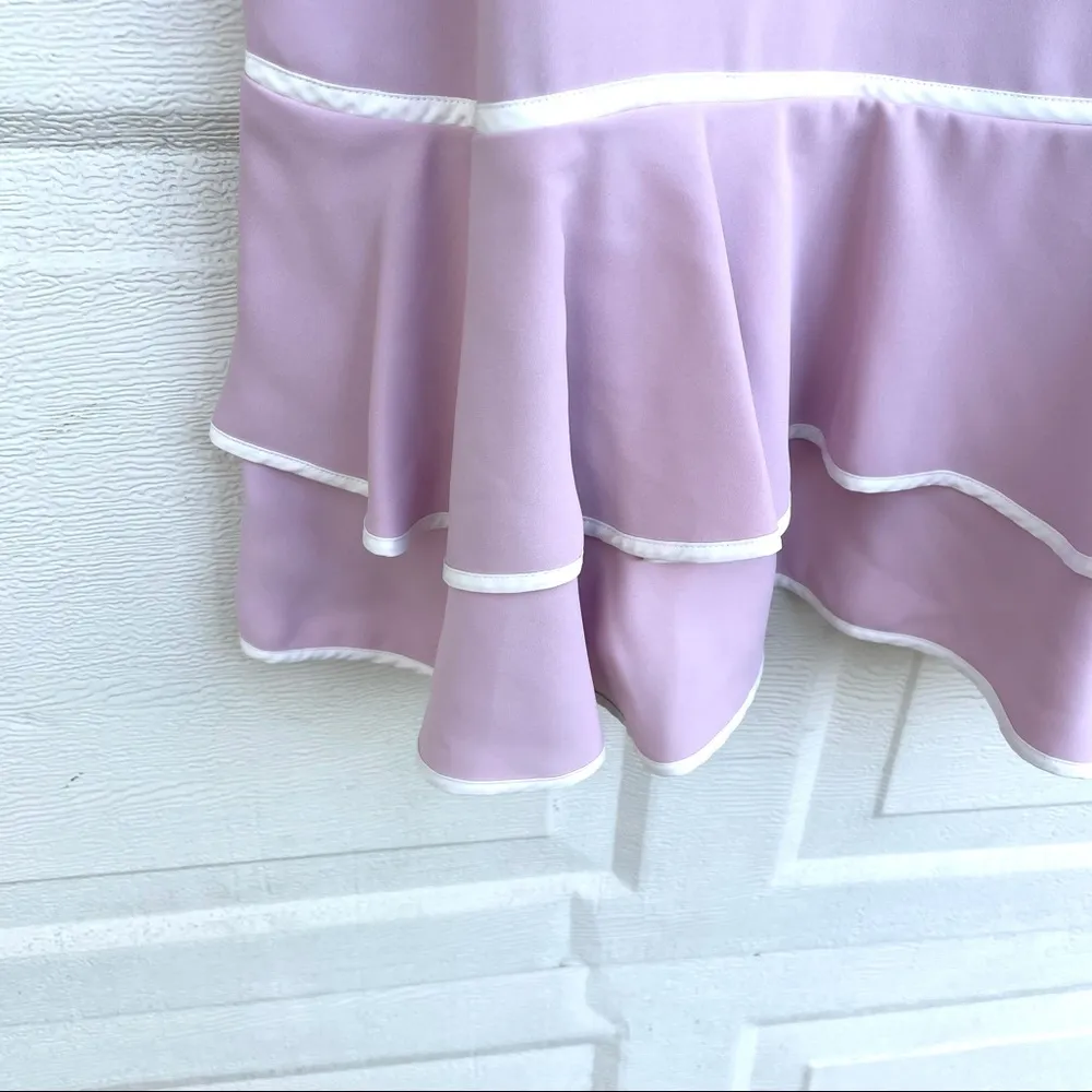 Amanda Uprichard Women’s Dress Pink Sarai Ruffle Hem Sleeveless Plus Size 1X - Image 7