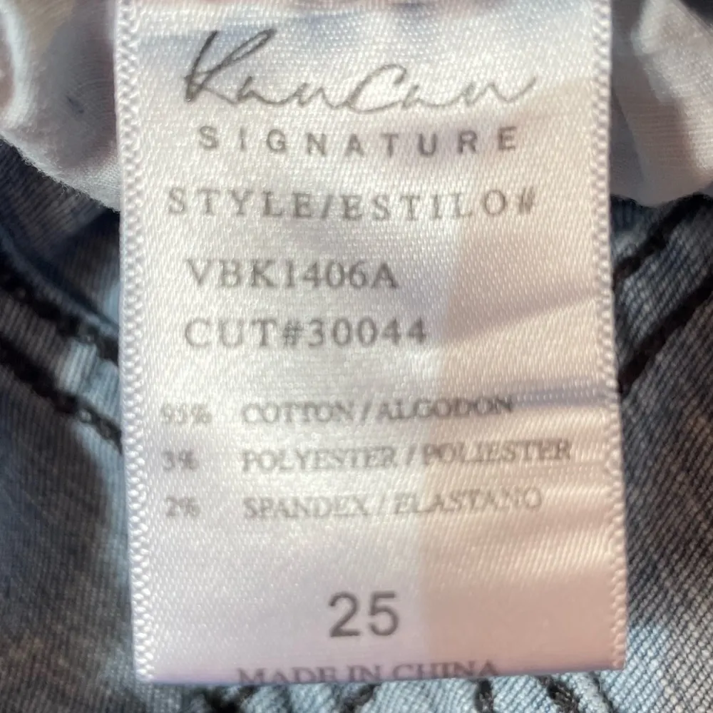 KanCan Signature Buckle Exclusive Distressed Skinny Ankle Jeans Blue Size 25 - Image 6