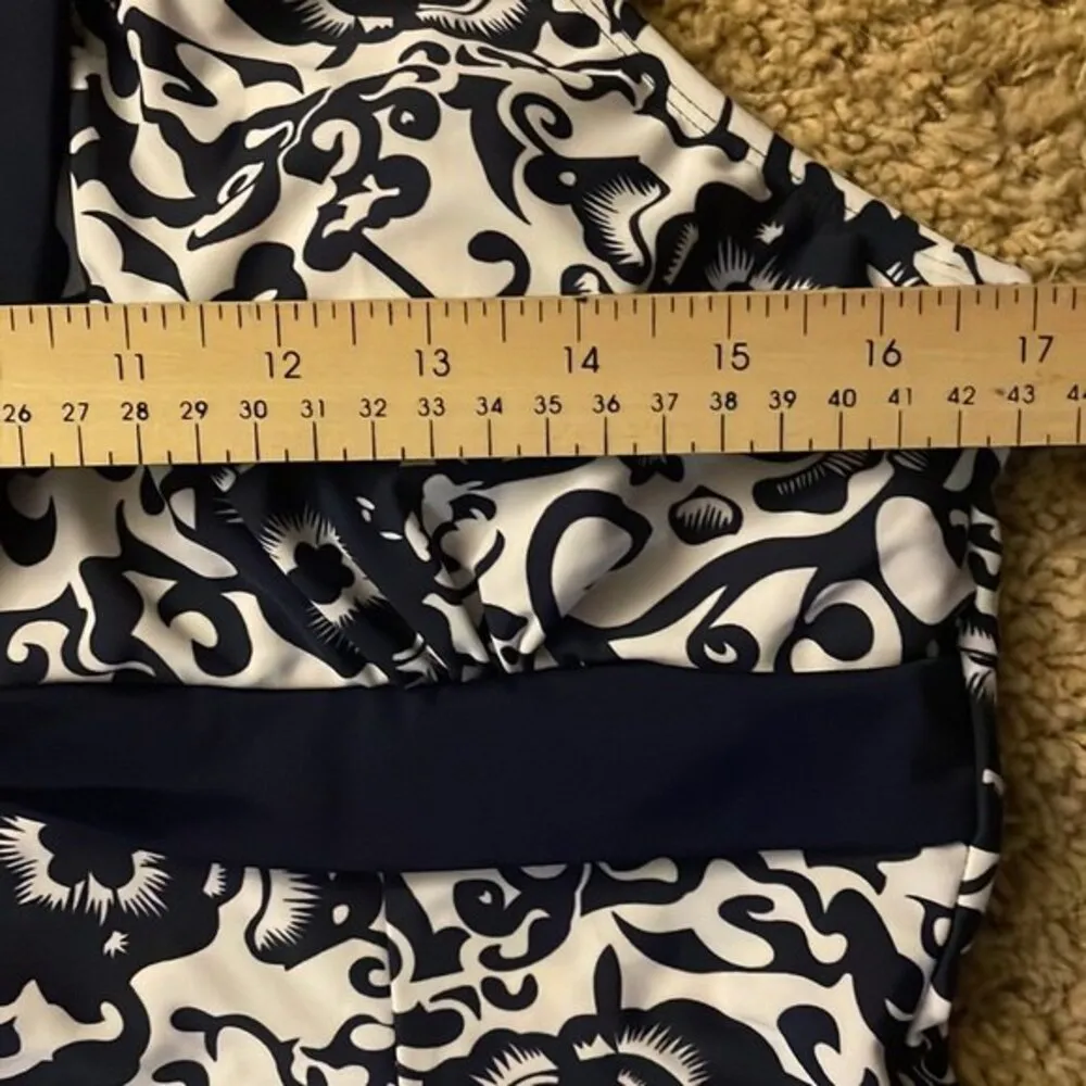 Wantdo One Piece Floral Bathing Suit Top Sz 16 padded bra NWT White - Image 6