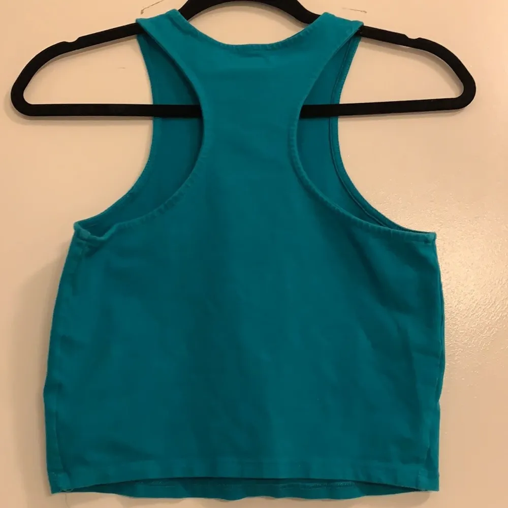Tobi Teal Crop Top, Large - Image 4