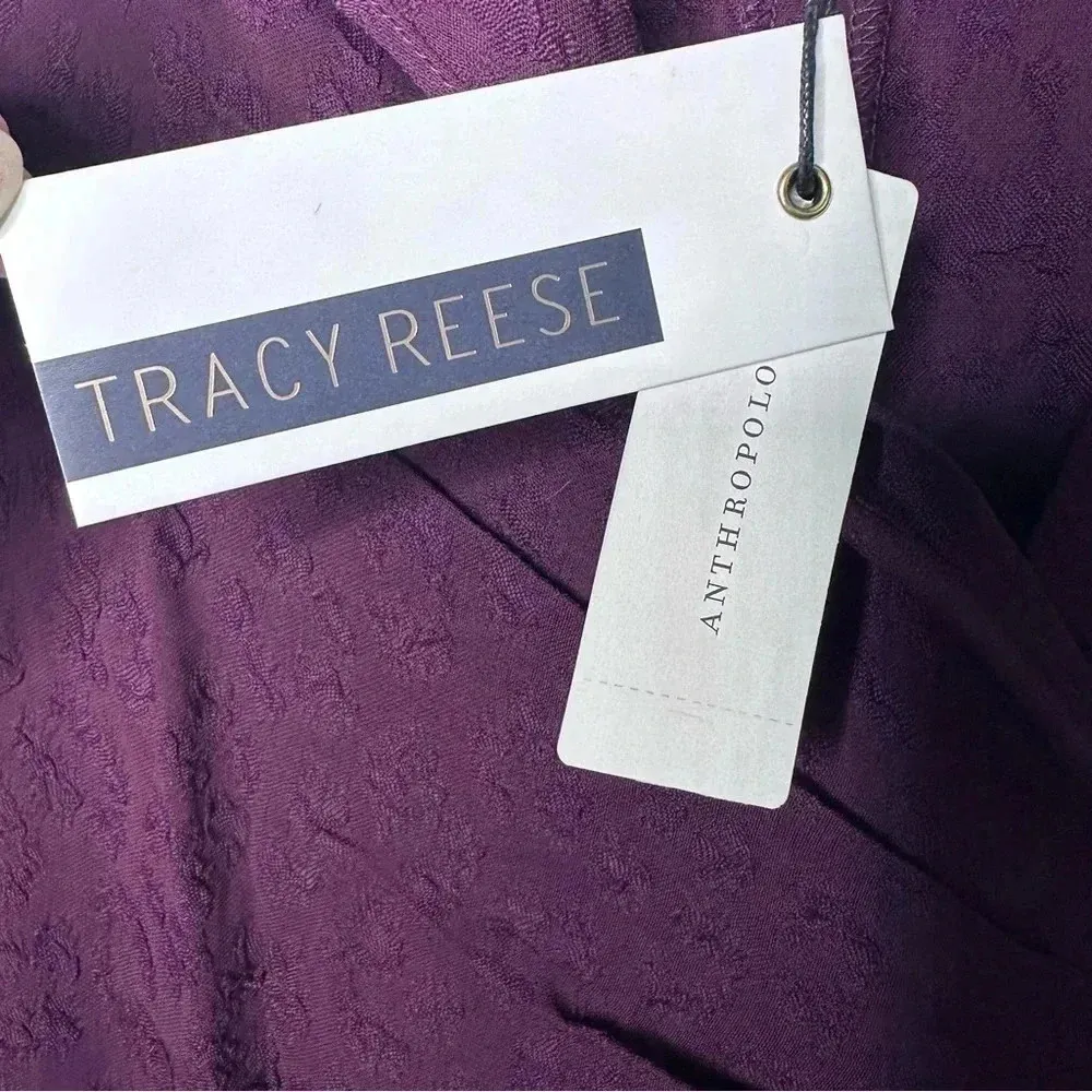 Tracy Reese Anthropologie NWT Wine Vermont Faux Wrap Midi Dress Size 0 - Image 20