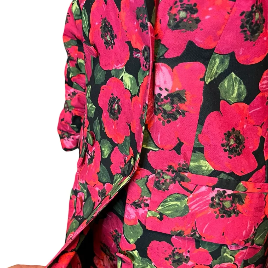 Zara Women Floral Print Dress Blazer 3137/029 Blogger Fav Size small no … - Image 13