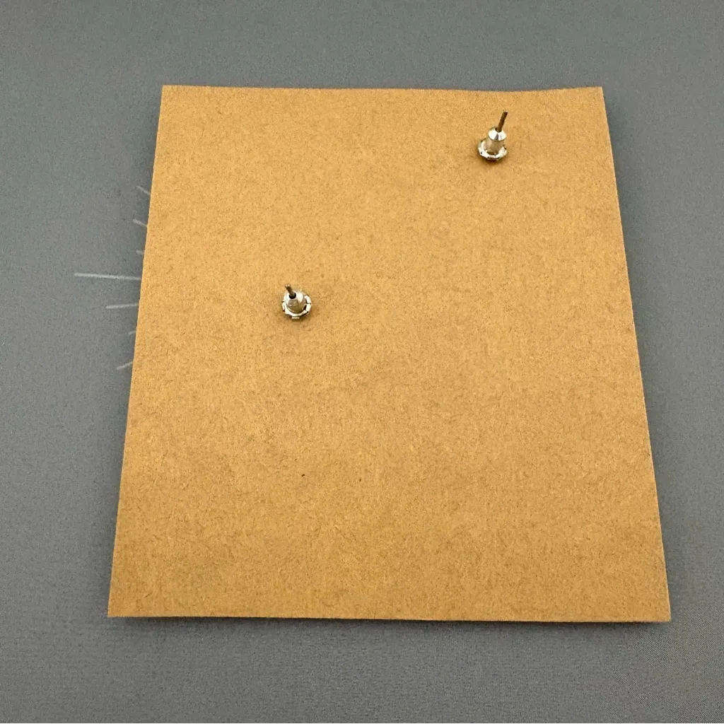 Vintage 1960s Clear Rhinestone Necklace & Earrings Jewelry Set Silver - Image 7