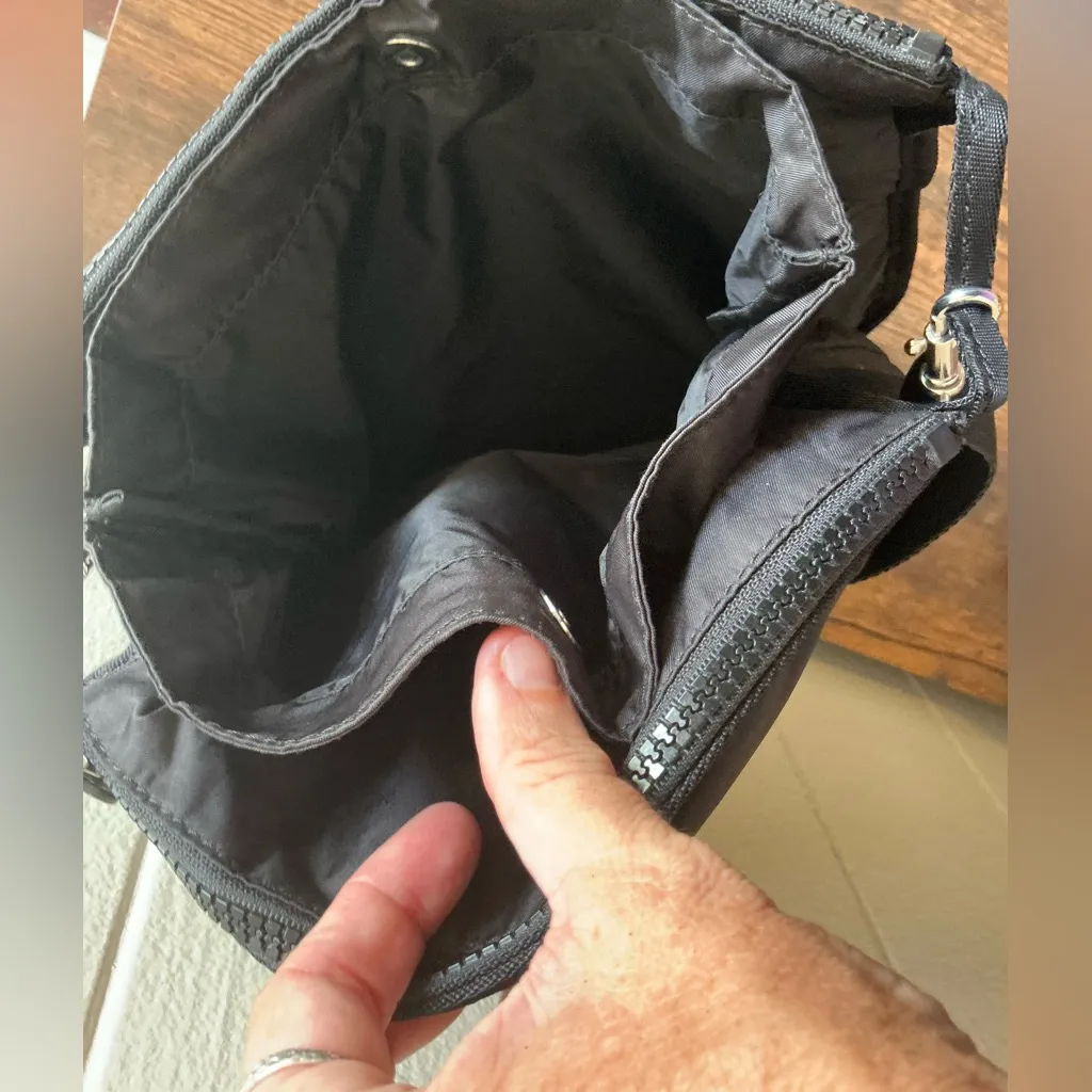 Rare HTF Nylon Kipling Grilla Girls Classic Black Multi Pockets Crossbody Bag - Image 7