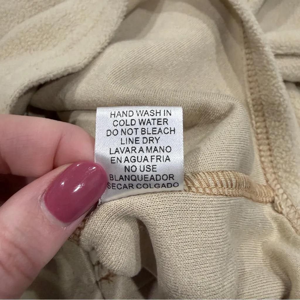 la miel Tan Oversized Fleece Shacket Size M - Image 8