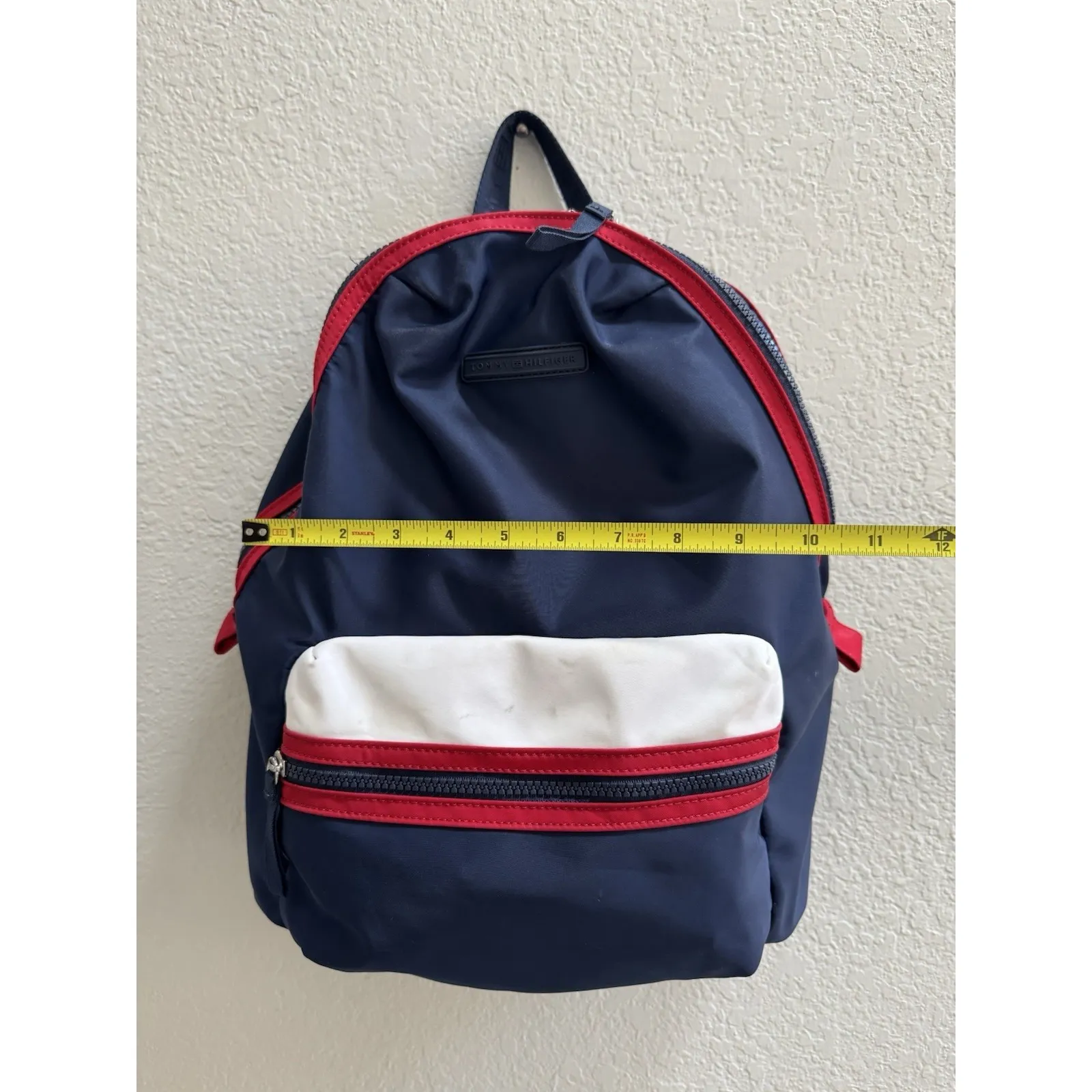 TOMMY HILFIGER Y2k NAVY BLUE‎ RED WHITE BACKPACK UNIQUE & RARE COLOR COMBO - Image 5