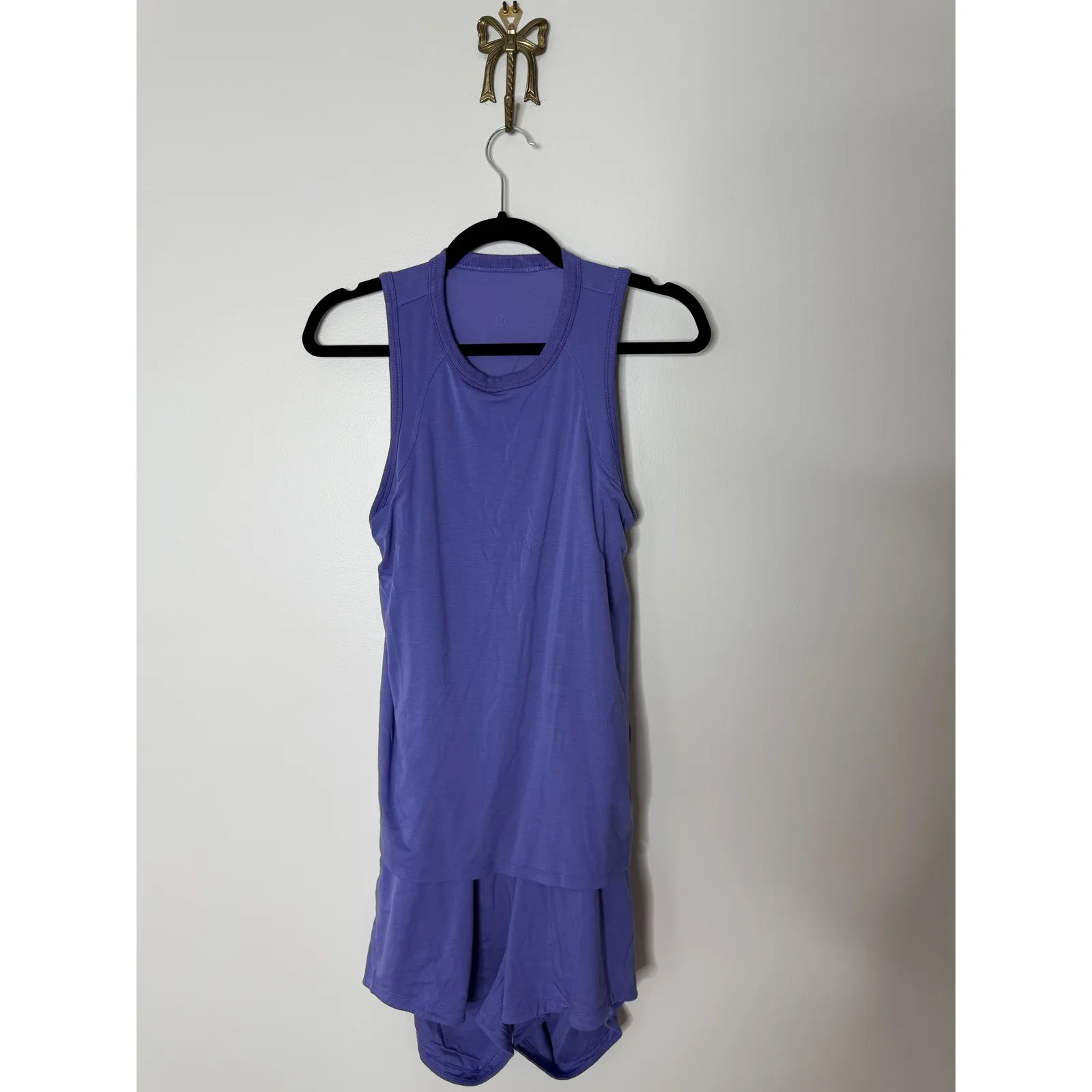 Lululemon Tank and Short Romper Lounge Shorts Onesie Charged Indigo Purple 4 - Image 2