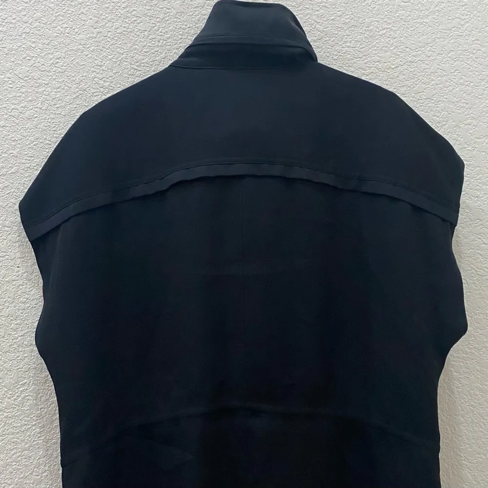 Black Tate Cargo-Pocket Cocoon Hooded Anorak Jacket Size L - Image 6