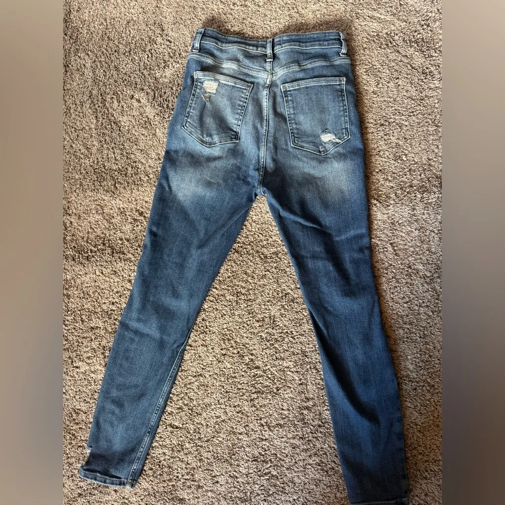 We the Free Blue Distressed Women's Jeans - Image 2