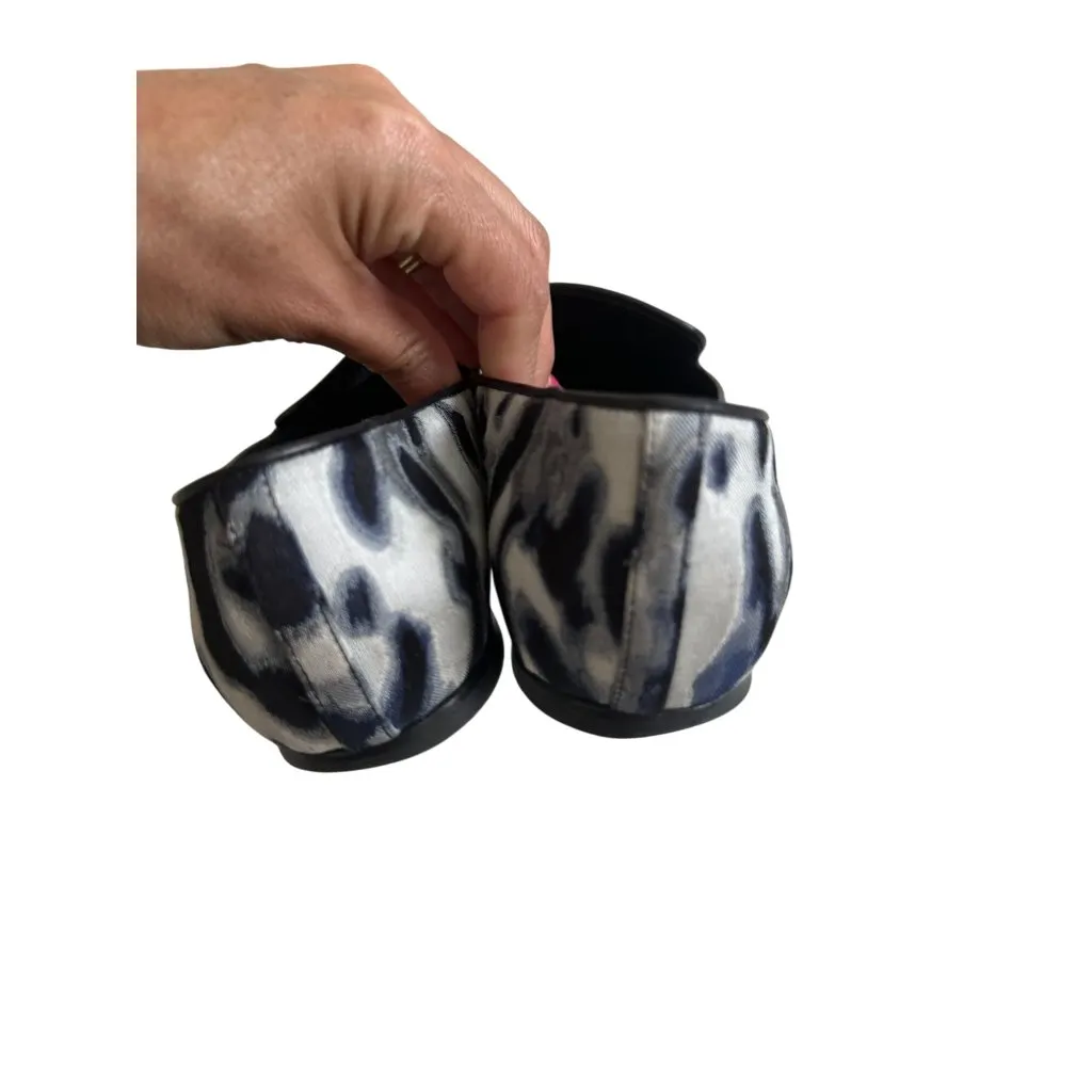 ROGER VIVIER Navy Blue Patterned Loafers Flats Size 37.5 - Image 8