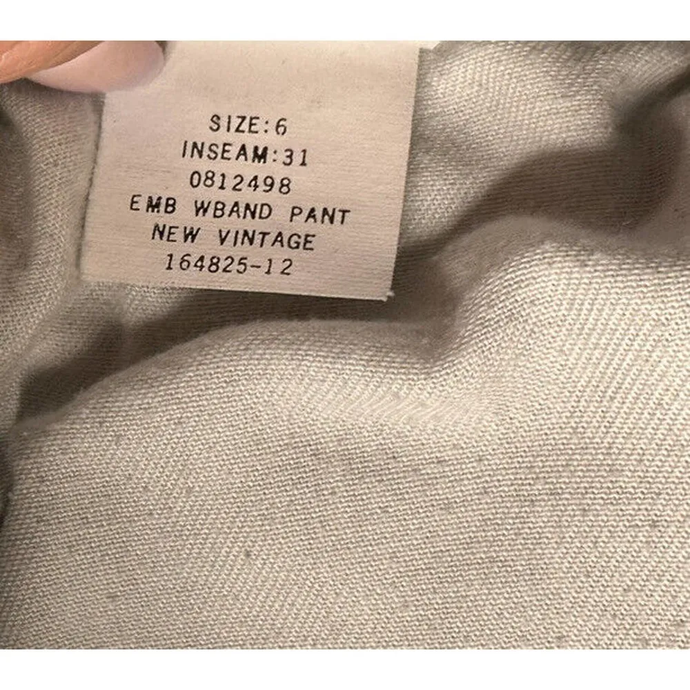 Vtg Tommy Hilfiger TH Embroidered Logo Waistband Straightleg Jeans Y2K Womens 6 - Image 12