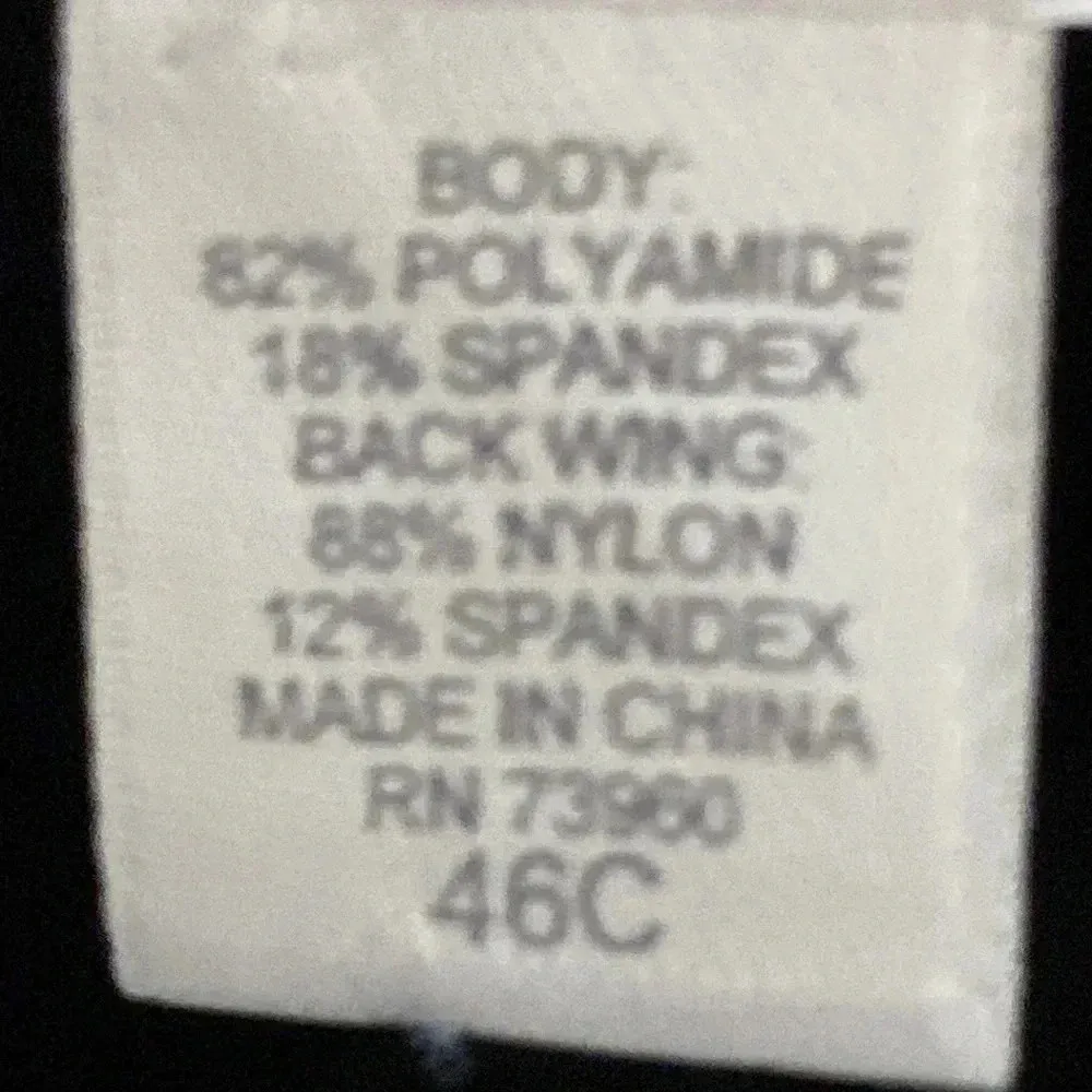 AVENUE BODY WO SIZE 46C BLACK CAMI WITH FULL UNDERWIRE BRA POLY SPANDEX … - Image 13