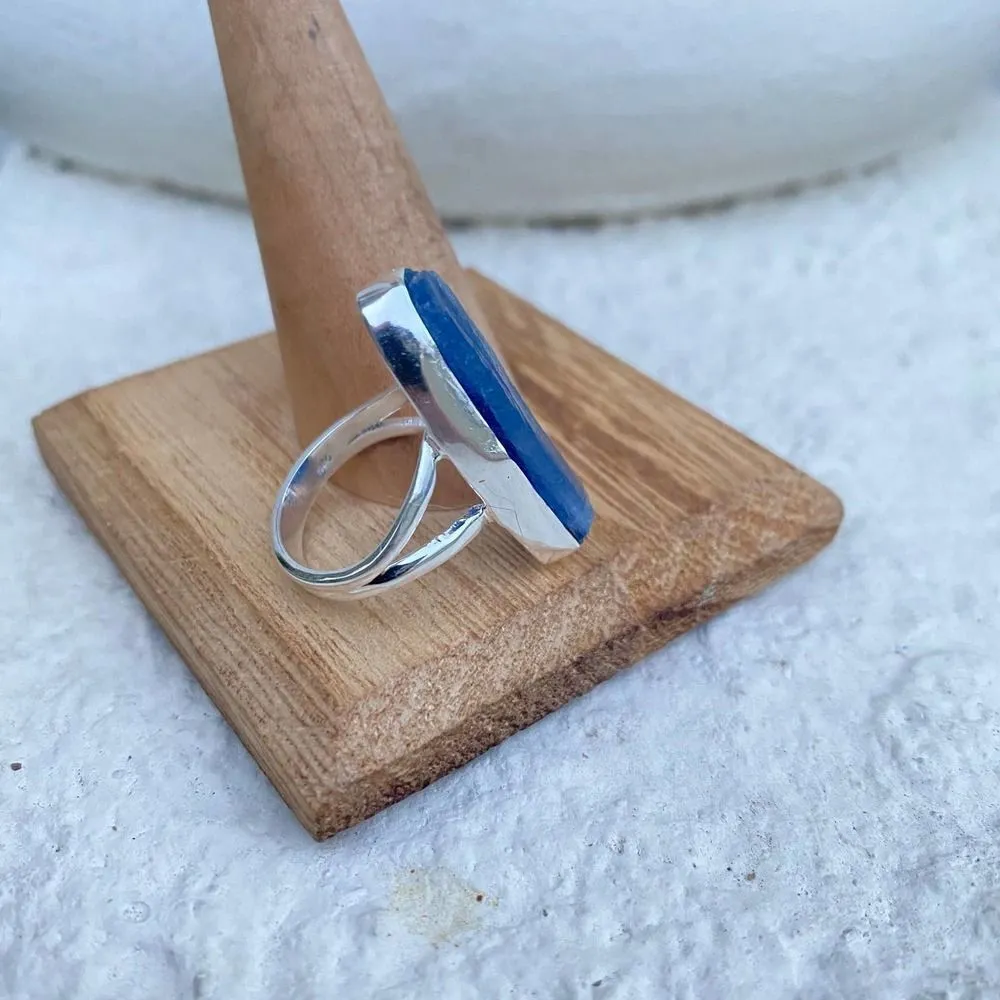 Sterling Silver Blue Kyanite Ring Size 6 Blue - Image 3
