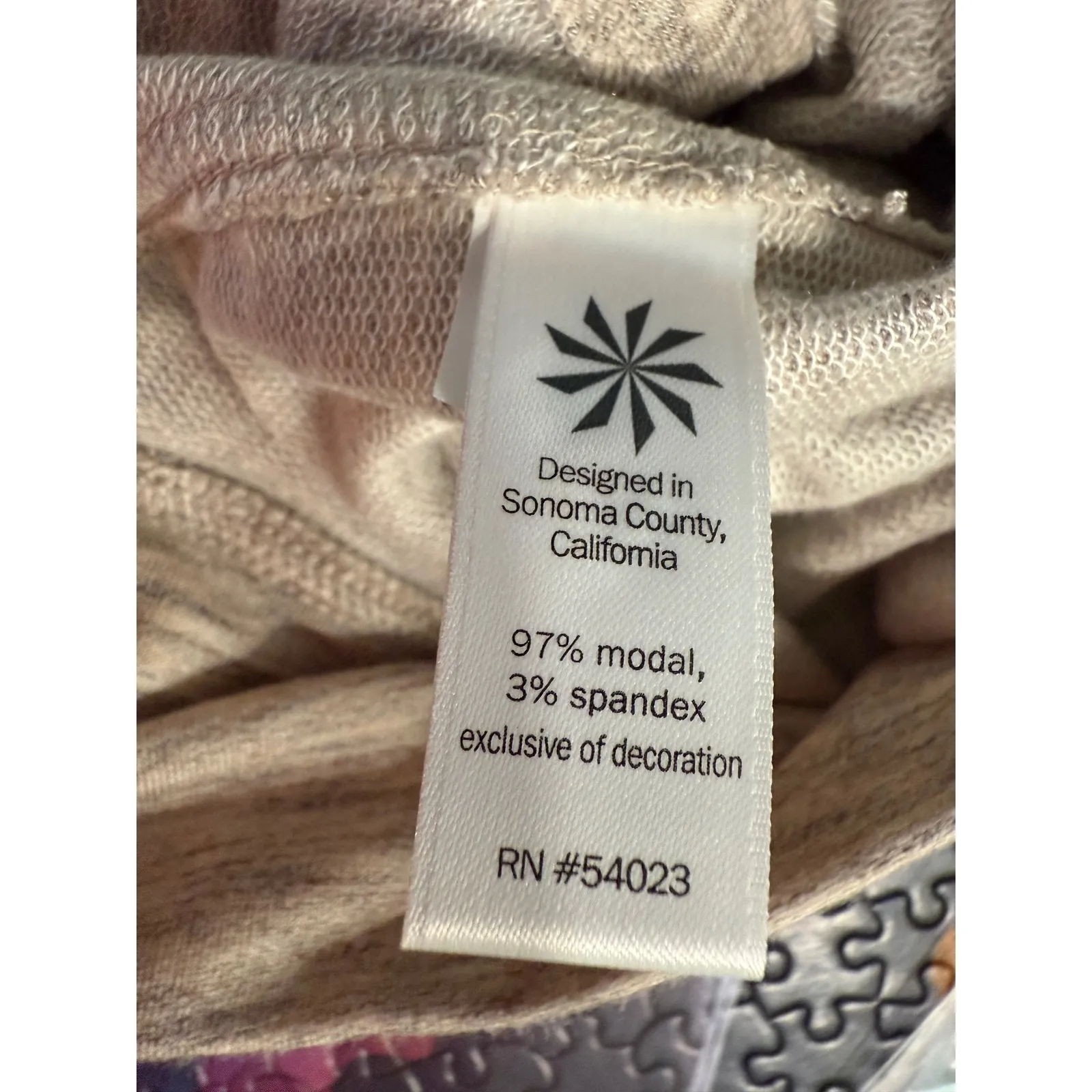 Athleta XXS Tan Heathered Cowl Neck Thumb Hole‎ Long Sleeve Pullover Top - Image 7