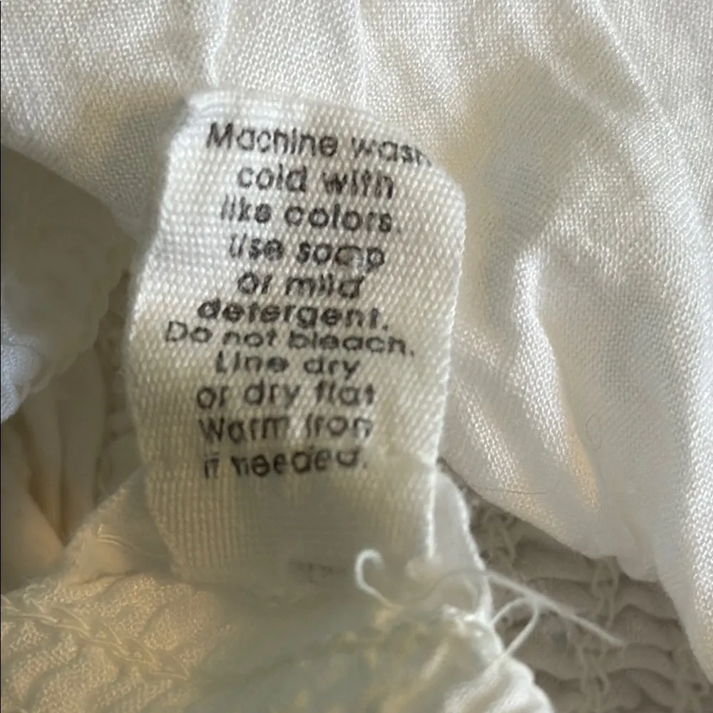 Japna Size Extra Small XS Women's Teen Girl White Ruffled Women's Top - Image 7