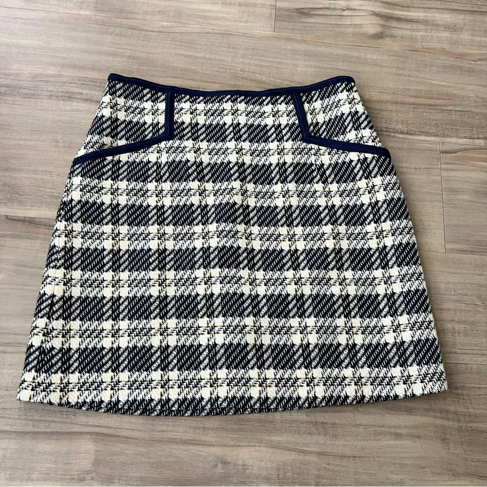 Sandro Annette Plaid Mini Skirt - Image 3