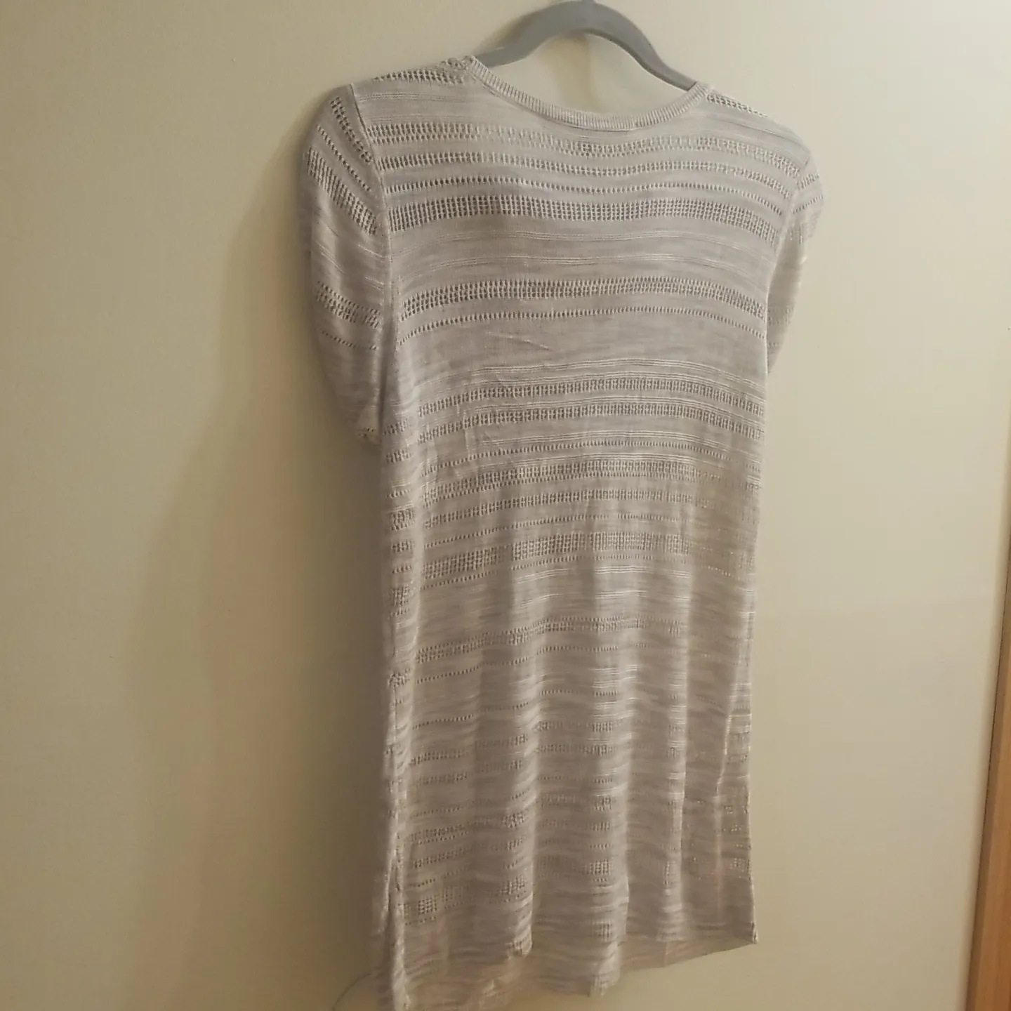 White House black market knit sweater with ribbon sleeve detail NWT - Image 8