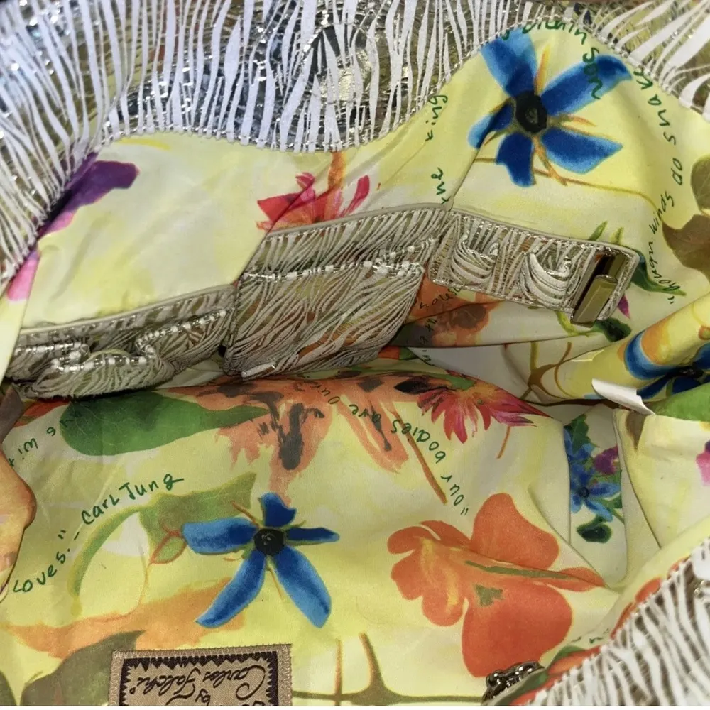 Carlos Falchi tote and handbag great from day to night set in excellent cond - Image 6