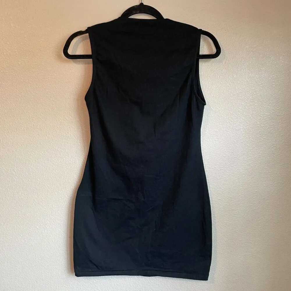 Motel Dress Jinsuen Size Medium Black Mini Classic Little Black Dress - Image 5