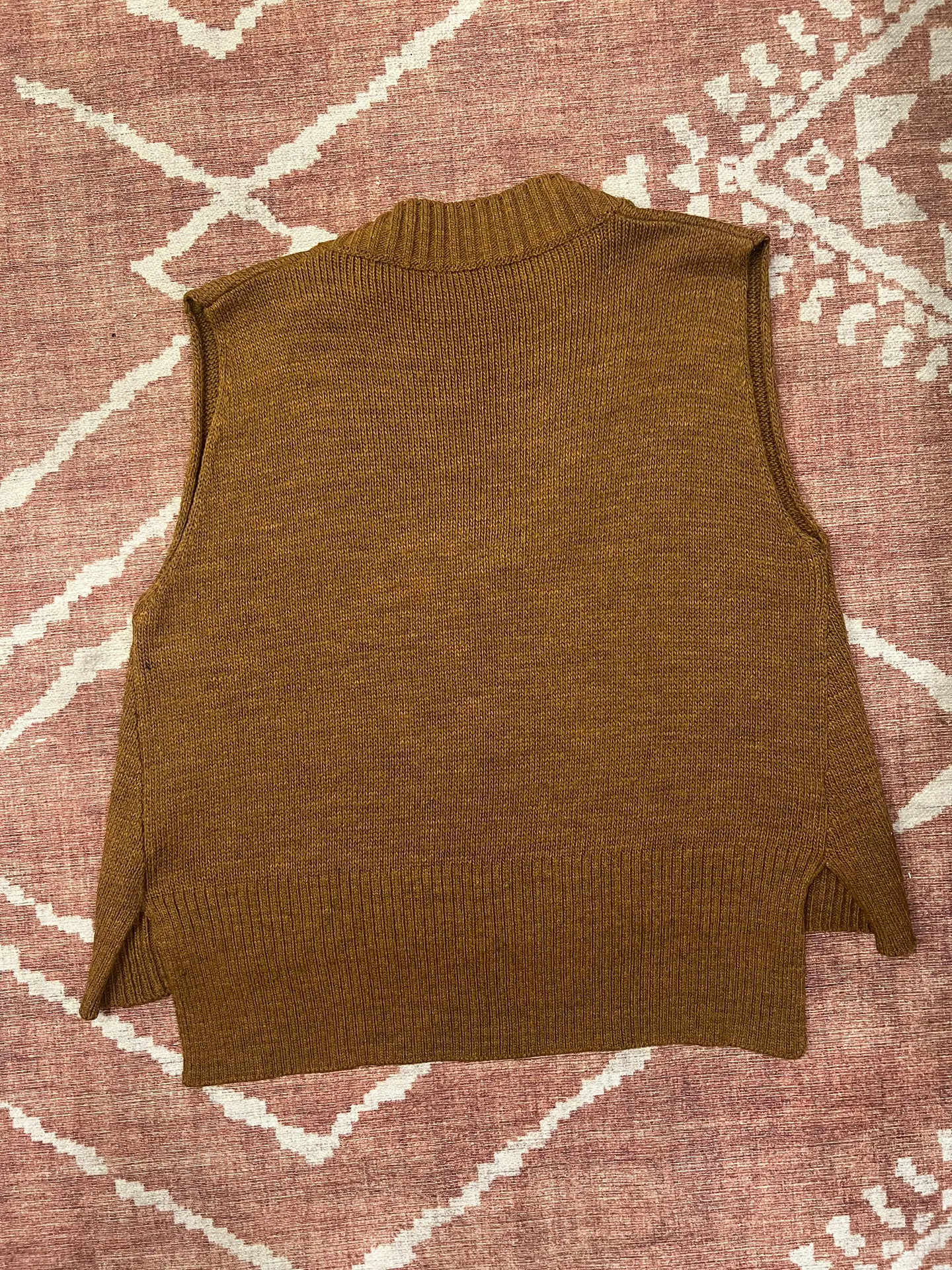 Womens  Minimalist Oversized Sweater Vest V Neck Tunic Long Pullover   Size S - Image 5