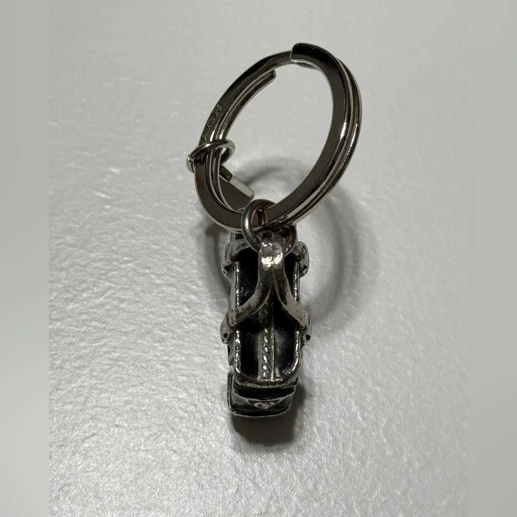 Coach Rare Vintage Collectors Find 3D Gallery  Black Tote Keychain - Image 5