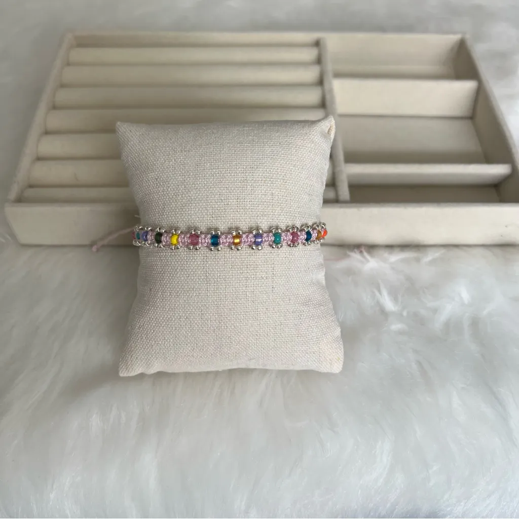 Handmade Colorful Beaded Bracelet Set (2) - Image 4