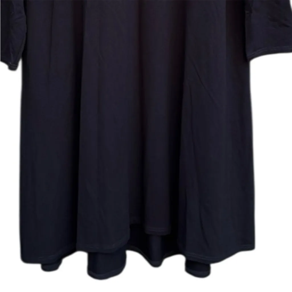 NWT Eileen Fisher Stretch Viscose Jersey
Ballet Neck Dress Black Petite Large - Image 7