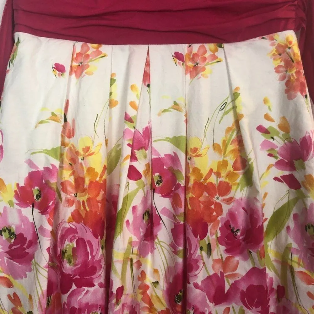 Y2K Vintage Trixxi Dress Size 9 Sweetheart Floral Empire Fairy Wedding Guest - Image 4