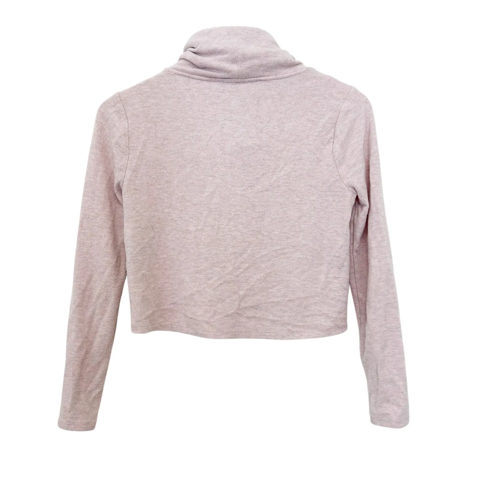 White House Black Market Light Pink Cowl Neck Cropped Sweater SZ XXSP - Image 4