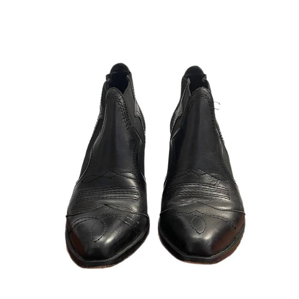 Rachel Comey Black Leather Half Cowboy Boot Size 8 - Image 5