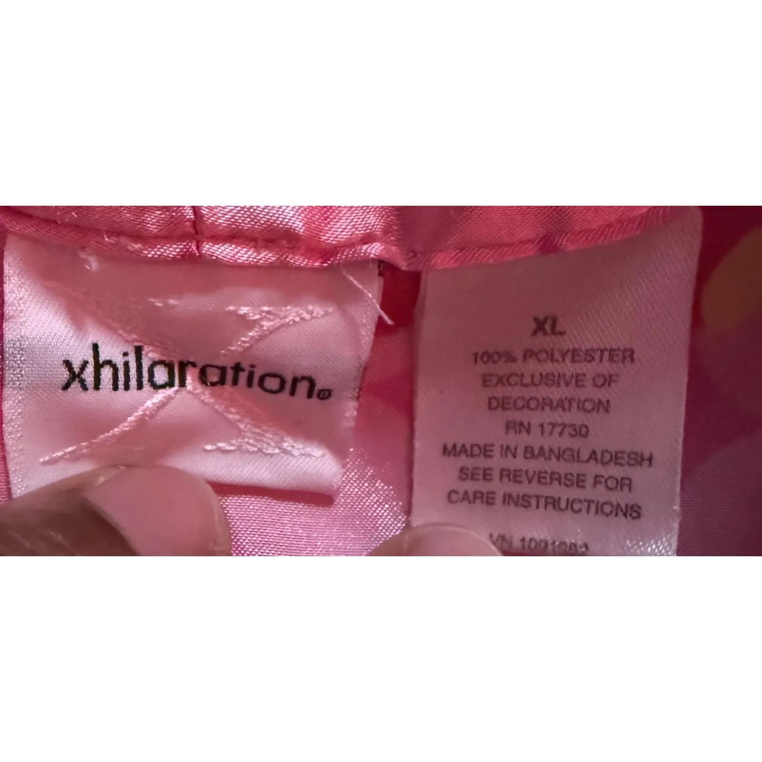 Xhilaration Women XL Pink Crown Satin Robe Kimono Style Sleepwear Loungewear - Image 4