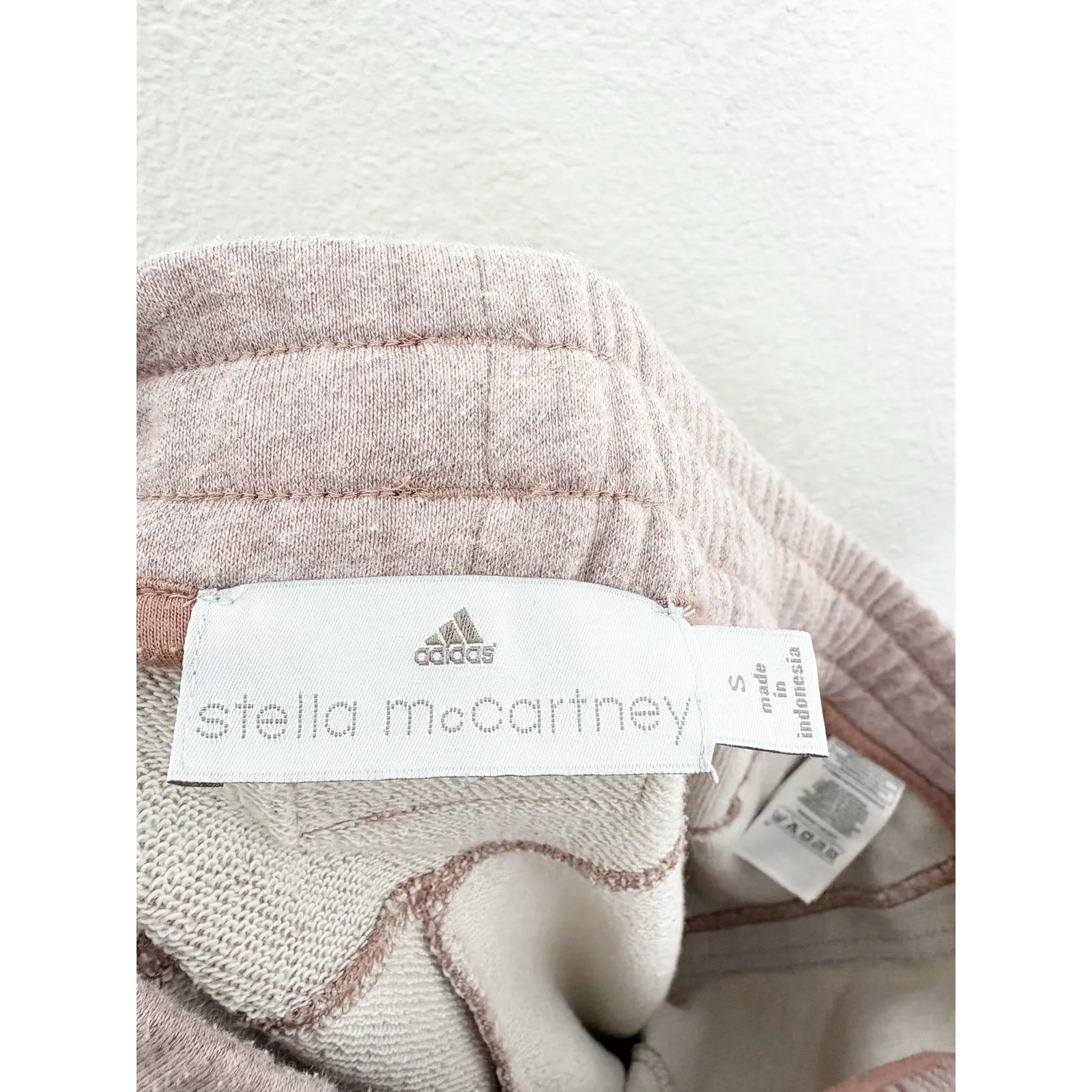 Adidas X Stella McCartney Maeve Heathered Jogger Size Small Loungewear Pull On Pink - Image 5