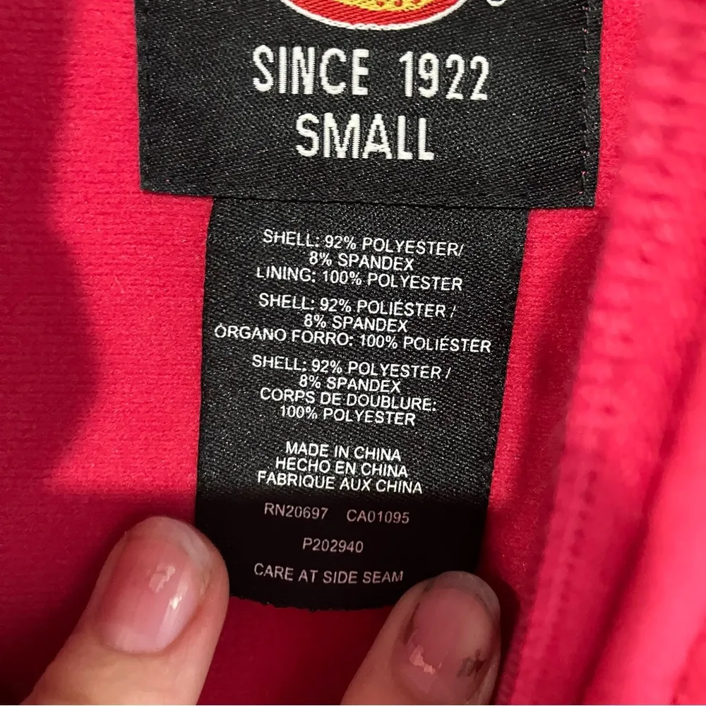 Dickies soft shell jacket hot pink women’s size‎ small casual outdoor work wear - Image 5
