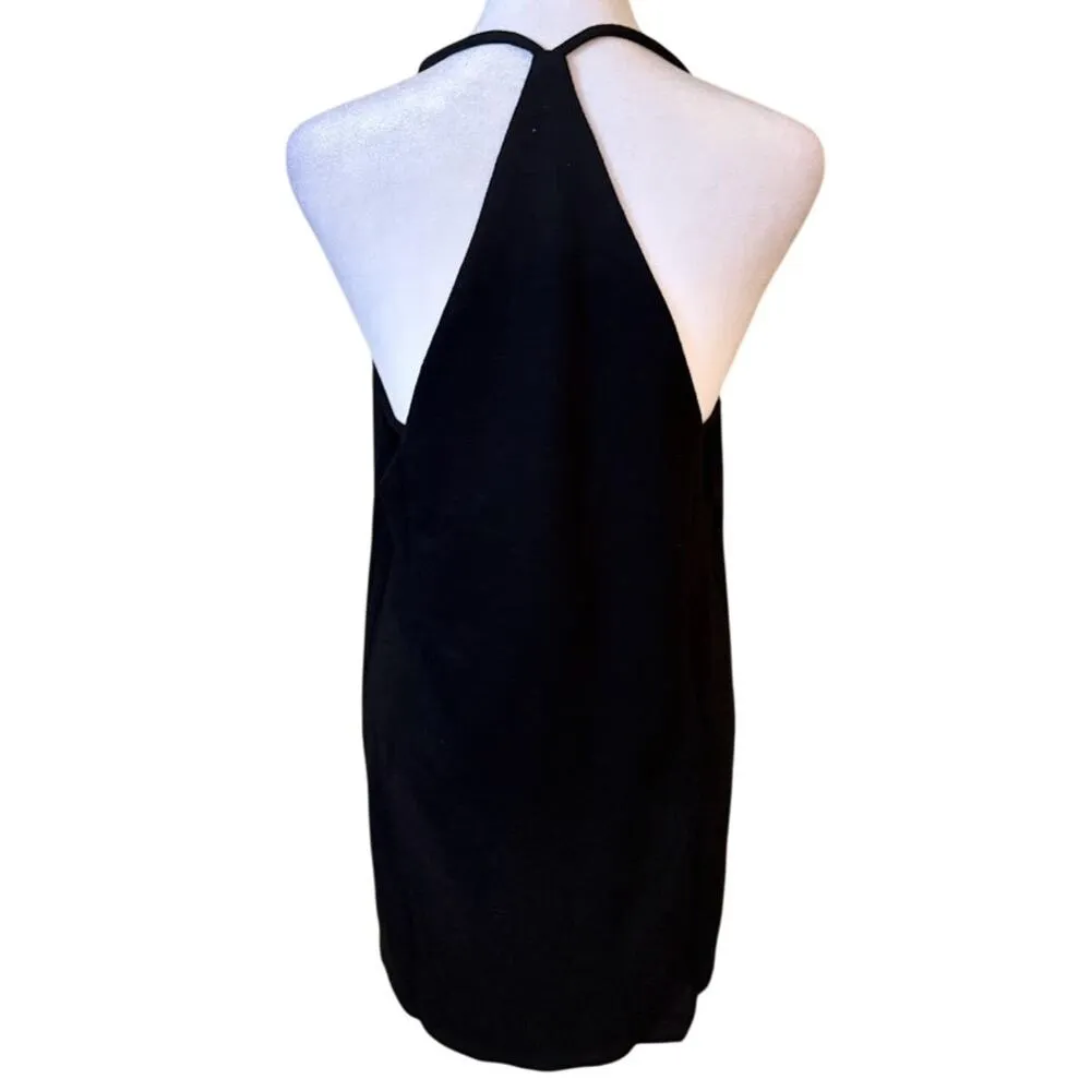 Revolve Lanston Black Mini Dress/ Coverup Size Medium NWT - Image 4