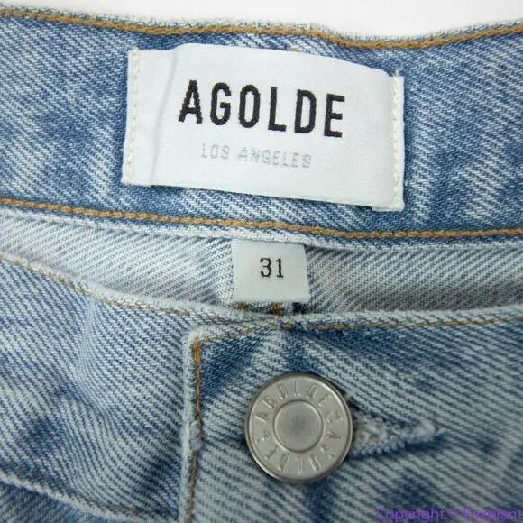 NEW Agolde 90'S‎ MID RISE LOOSE FIT in snapshot wash, 31 - Image 15