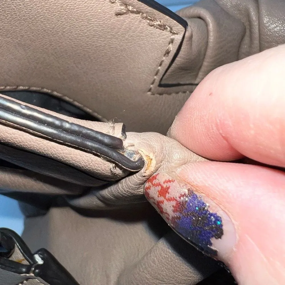 Simply Vera Crescent Satchel Shoulder Bag Faux Leather‎ **see pics - Image 5