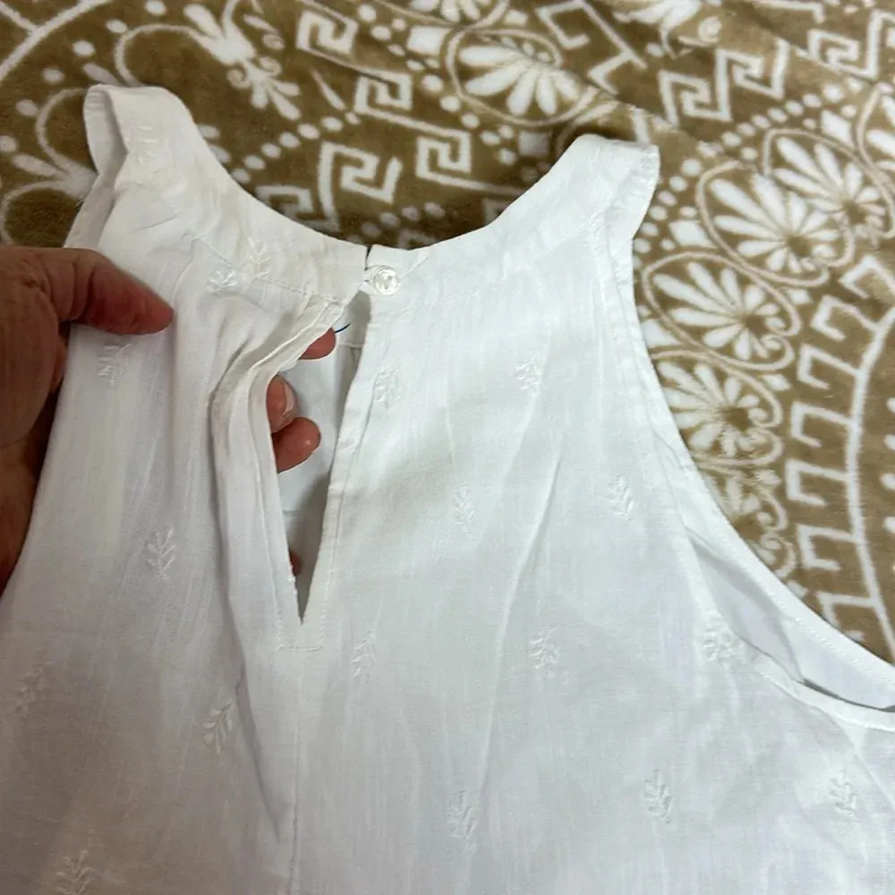 Old Navy White Cotton Sun dress - Image 5